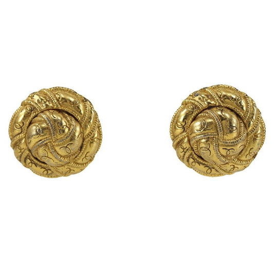 Chanel Gold Plated Ladies 30.2g Earrings