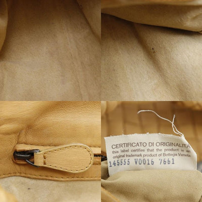 Bottega Veneta Bottega Veneta Intrecciato 145555 V0016 Calf Beige Women's