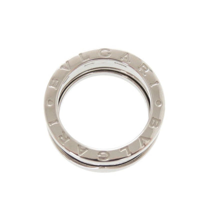 Bulgari B-zero1 3 Band 18K White Gold 750wg #50 White Togo Old Ring Jewelry