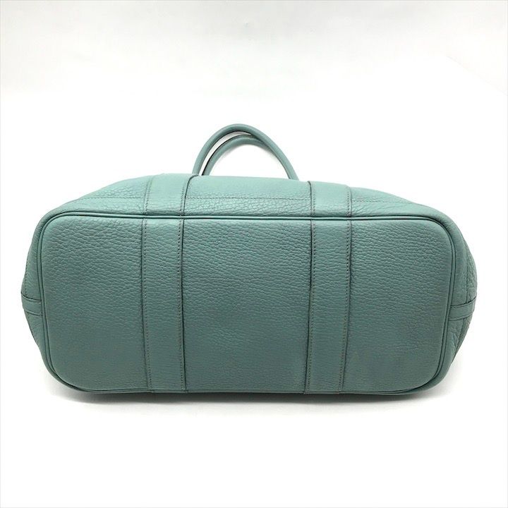 Hermes Garden Party PM Negonda Tote Purse Blue