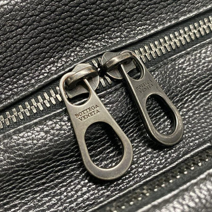 Bottega Veneta Intrecciato Black Leather Handbag