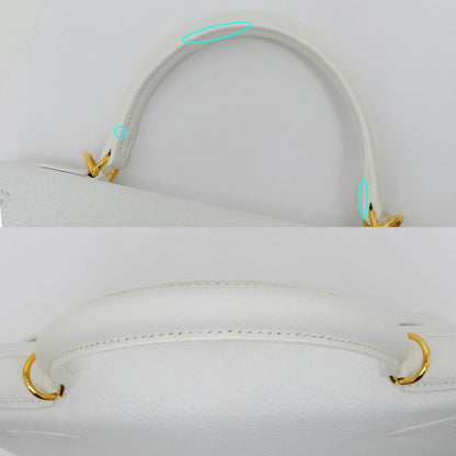 Hermes Kelly 28 Blanc Gold Hardware Y Engraved Taurillon Inner Sewing