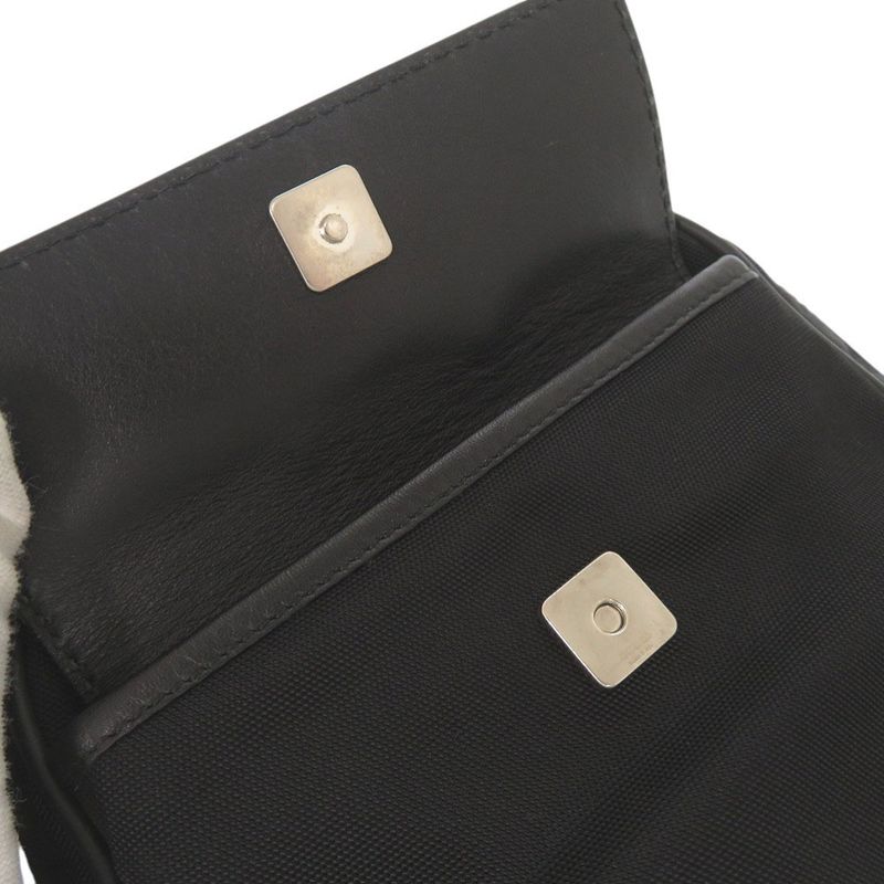 Guccissima Nylon Leather 161823 Black Waist Bag Shoulder Bag Black 1852 Gucci