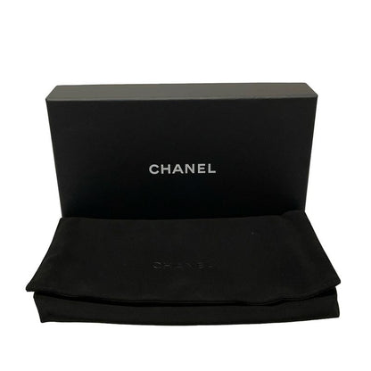Chanel Long Wallet Matelasse Ap0241 Black Hardware / Sole Black Lambskin