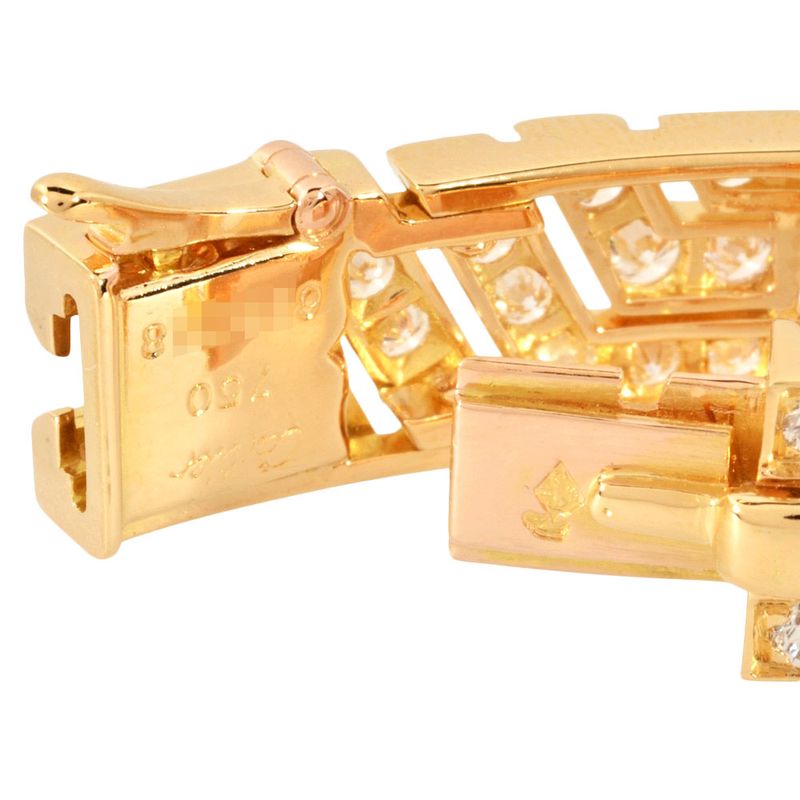 Cartier Maillon Panthère Bracelet 18K Yellow Gold 354g 3 Rows Yellow Gold With