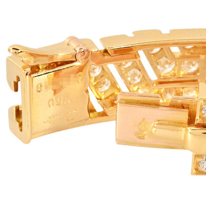 Cartier Maillon Panthère Bracelet 18K Yellow Gold 354g 3 Rows Yellow Gold With