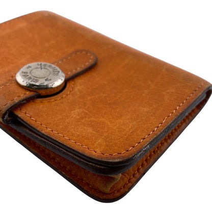 Hermes Dogon Card Case Wallet Brand Orange Unisex
