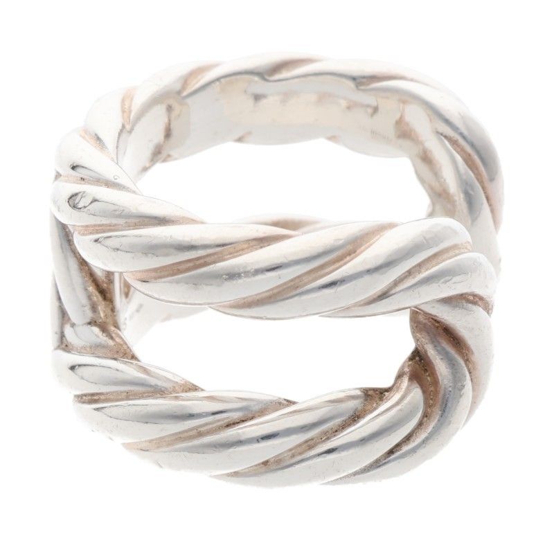 Hermes Pallard Silver Ring Men's 53 12