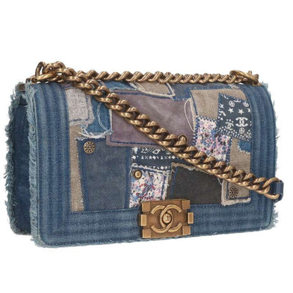 Chanel A67086 Boy Chanel 25 Denim Patchwork Shoulder Bag Women 25