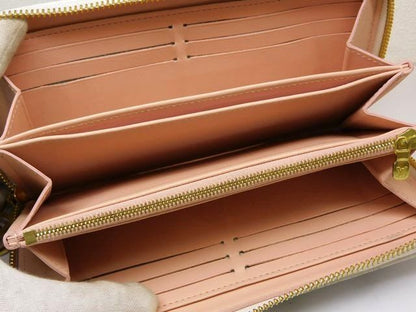 Louis Vuitton Zippy Wallet Long Wallet M81694 Monogram Floral LV Garden White