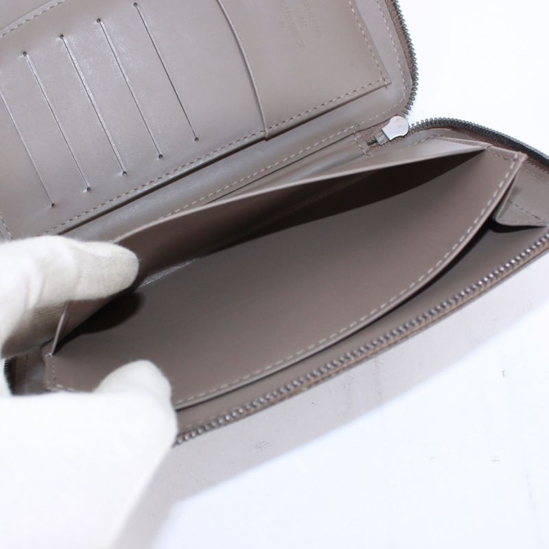 Louis Vuitton Agenda Geod Epi Lilac Leather Brown Wallet Silver M6387b