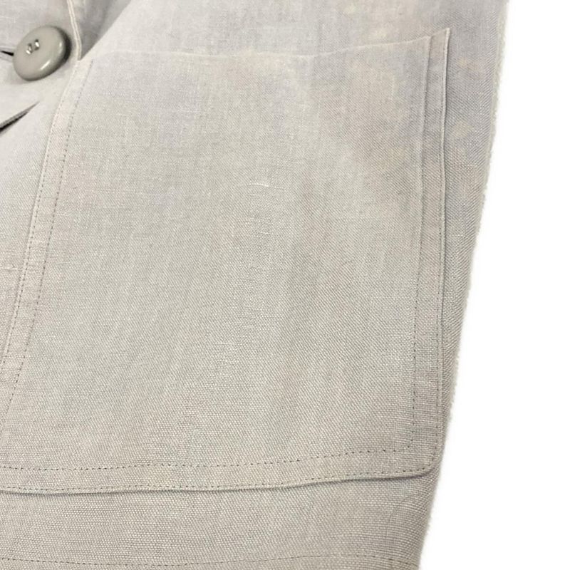 Dior/christian Dior Jacket Size M Women - Gray Long Sleeves / Linen / Spring