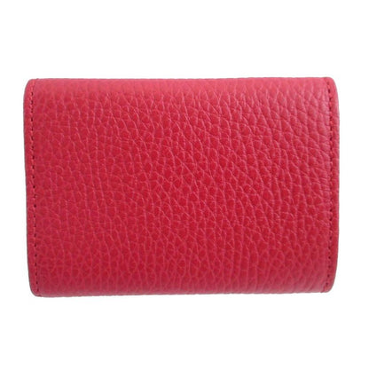 Gucci GG Marmont 523277 Compact Wallet Leather Red Bifold Wallet 0981 Gucci