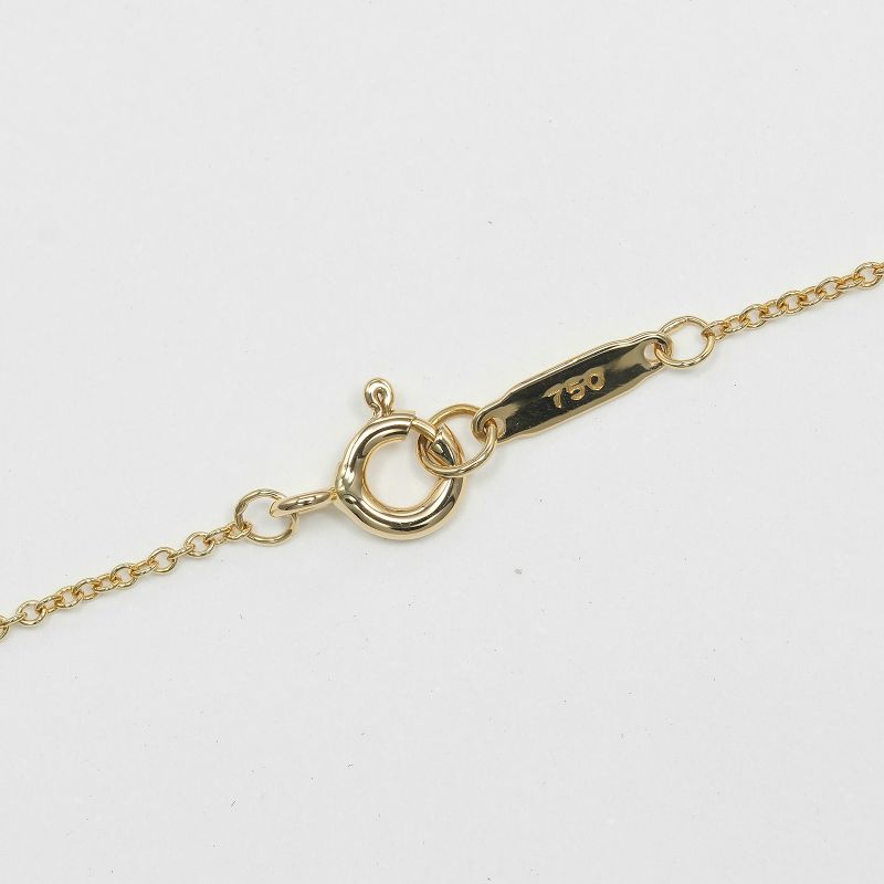 Tiffany & Co Bezel Set 18K Yellow Gold And Diamonds Ladies 2.38g Necklace