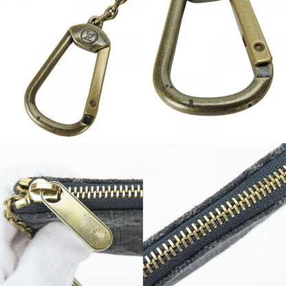 Louis Vuitton Coin Case Pochette Cles M95616 Monogram Denim Gray Black Gold