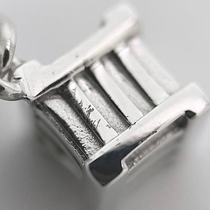 Tiffany & Co Necklace Cube Silver Atlas Polished Excellent Condition
