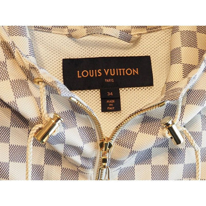 Louis Vuitton Damier Azure Radimir Hooded Parka 1a8rhw Zip Up Outerwear Coat