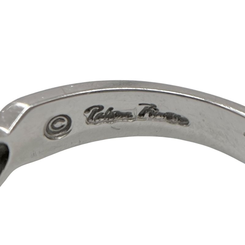 Tiffany & Co Ring - 18K Diamond Double Rubbing Heart With Diamonds