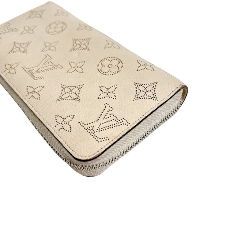 Louis Vuitton M61868 Monogram Mahina Round Zipper Zippy Wallet Long Wallet