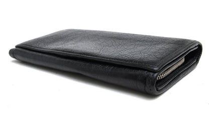 Balenciaga Wallet Men Leather Genuine Black 419806 1000 D 555583 with Coin