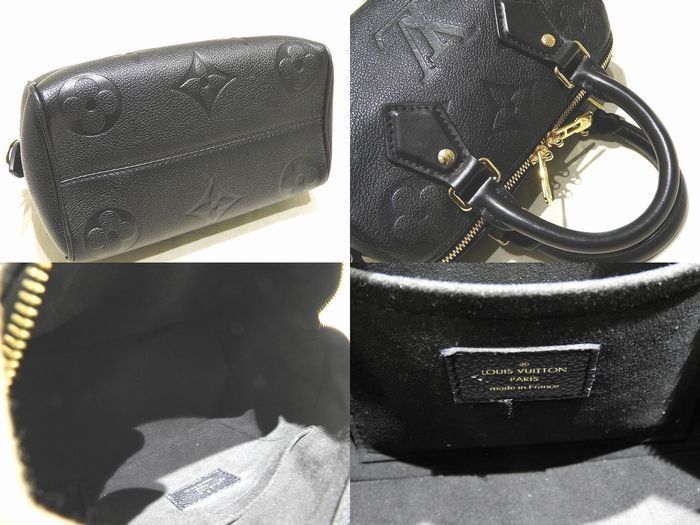 Louis Vuitton Speedy 20 Bandouliere 2WAY Handbag M58953 Empreinte Noir Black