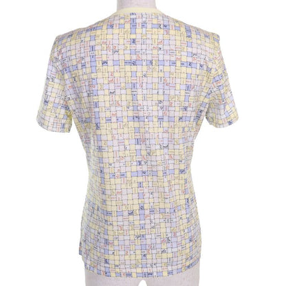 Hermes 25SS 5e4645dkdd34 Bolduc Au Carre Bolduc Check 100% Cotton Crew Neck