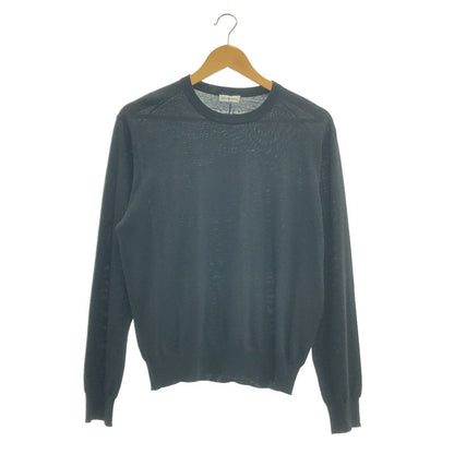 Balenciaga - Wool Back Logo Crew Neck Knitted Sweater - 40 - Black - Women's