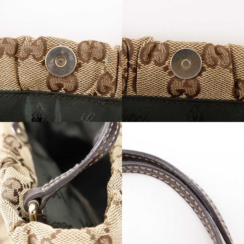 Gucci Heart Cles Sto 212994 GG Canvas Beige Ladies Handbag