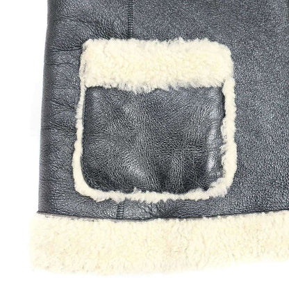 Chanel 2008aw Sport Line Sher Ring Mouton Hooded Vest P33735w04172 Black 38