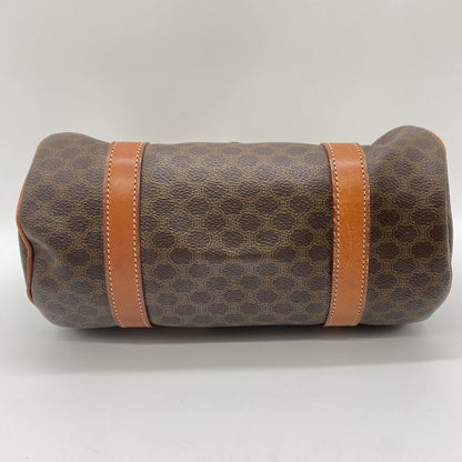 Celine M95 Handbag Tote Mini Boston Macadam PVC Leather Brown Ladies Men