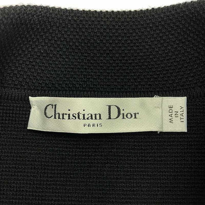 Christian DIOR - Logo Pearl Button Single Knit Jacket - 36 - Black - Women
