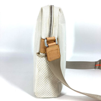 Louis Vuitton Shoulder Bag Weatherly M80637 Canvas White