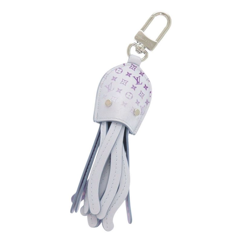 Louis Vuitton Bagcharm LV Octopus M01927 Leather Blue Key Holder LV 0839 Louis