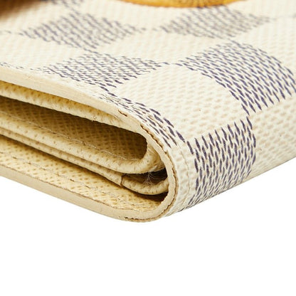 Louis Vuitton Damier Azure Porte Feuille Koala N60013 White Gold PVC Plated