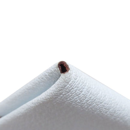 Hermes Calvi Blue Brume Silver Hardware Card Case Chevre Women