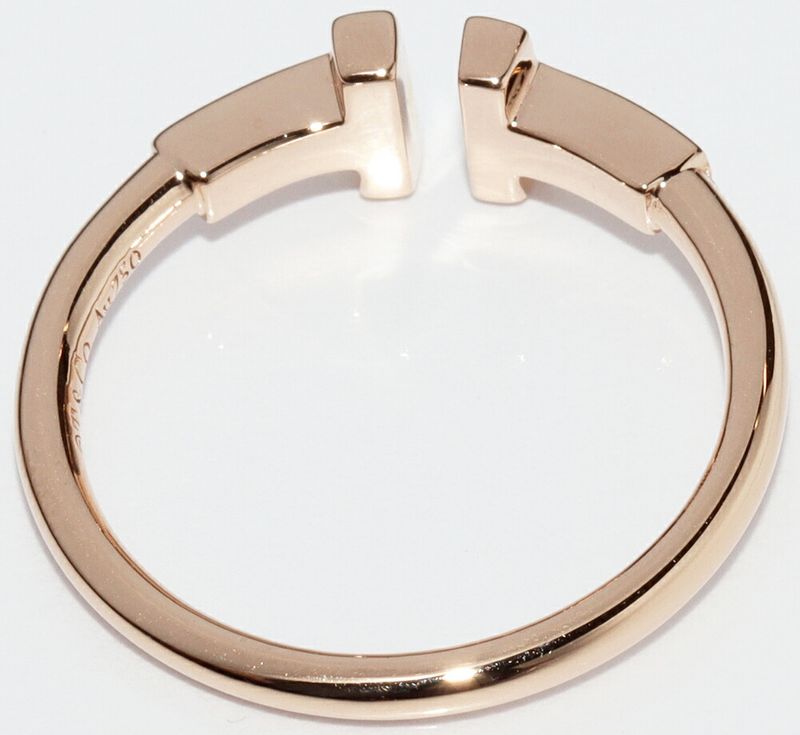 Tiffany & Co Rings 18K Pink Gold T-wire Ring