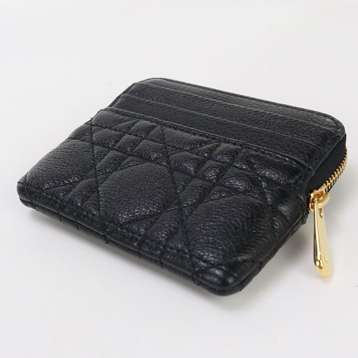 DIOR Lavender Wallet Dior Caro S5177 UWHC M900 Coin Purse Calf Lavender Wallet