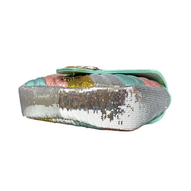 Gucci GG Marmont Shoulder Bag Sequined 443497 Multicolor Ladies Gucci