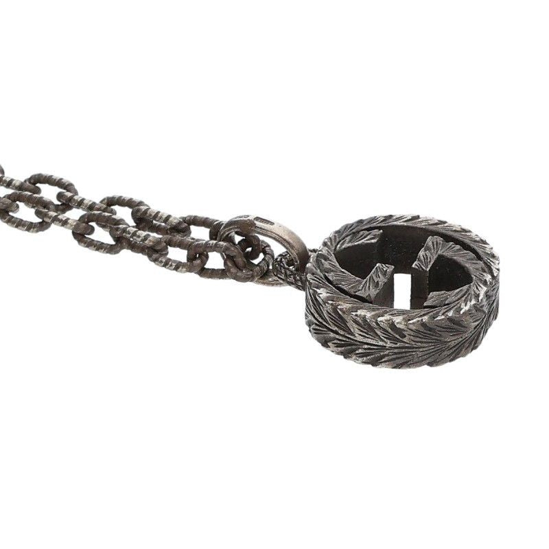 Gucci Interlocking G Silver Necklace Men's