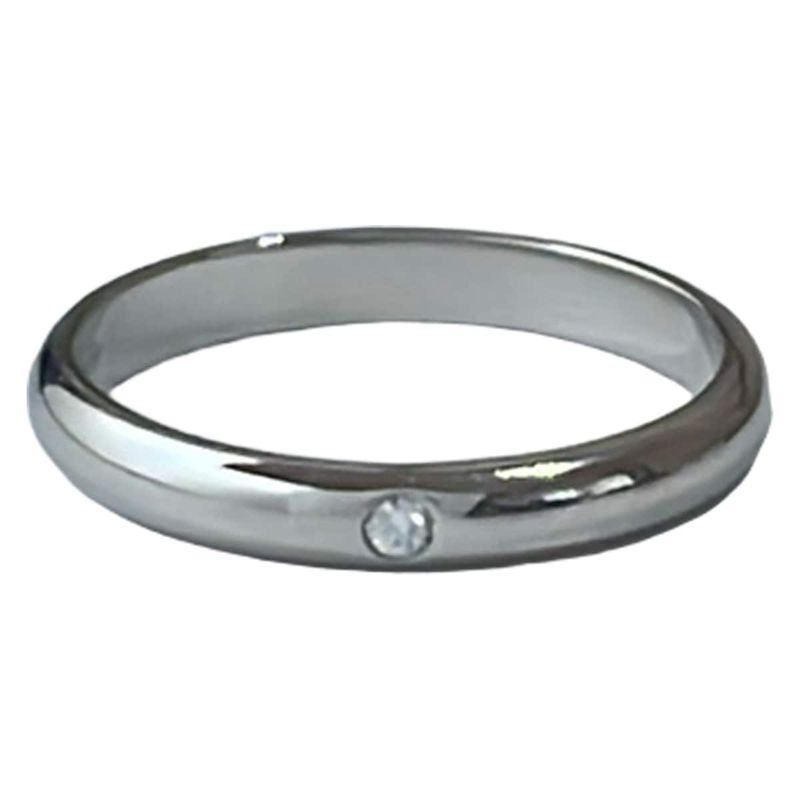 Cartier Ring Classic Wedding Ring B40577 Pt950 X Diamonds 1P Diamonds / Approx