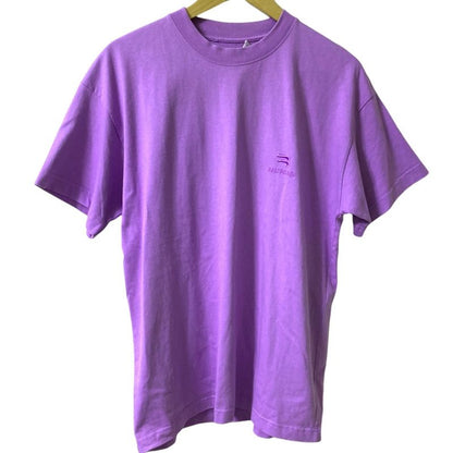 Good Balenciaga 2021 Model Logo Embroidery Short Sleeve T-Shirt 612965 Tlv99 M