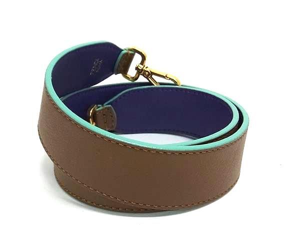 Fendi Strap You Leather Shoulder Strap For Bag Shoulder Strap Brown And