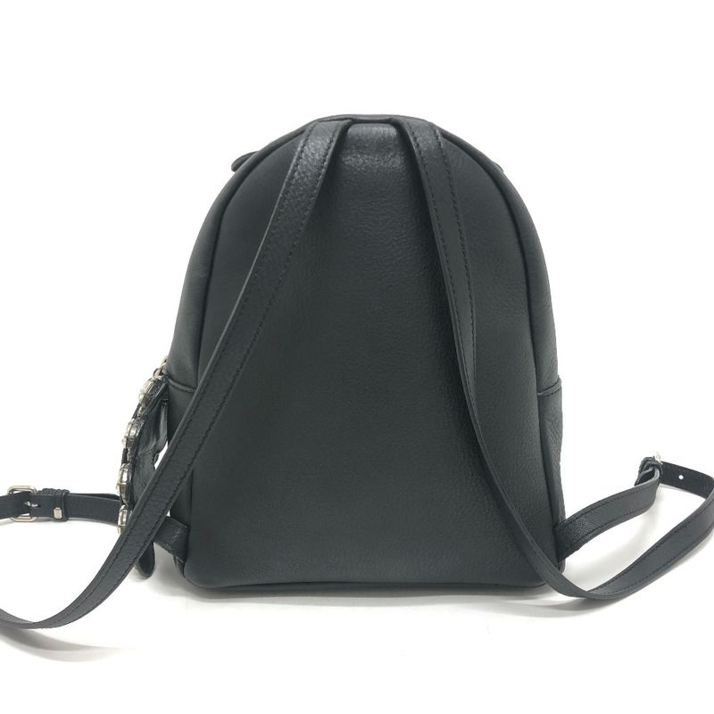 Fendi Backpack Sac By The Way Bijoux 8bz036 Leather Black