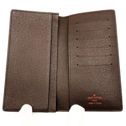 Louis Vuitton Porte Cult Cles Di N60825 Wallet Damier Brown Long Wallet Ladies