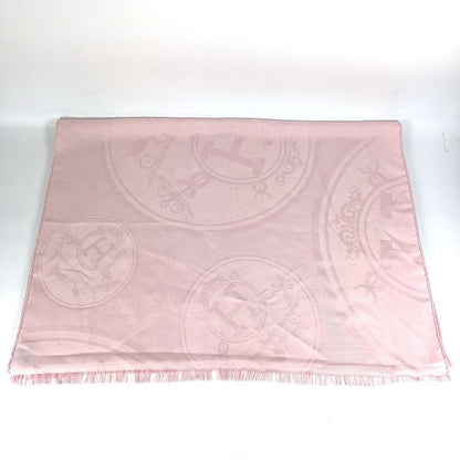 Hermes Stole New Livris Cashmere Rose Pearl Pink