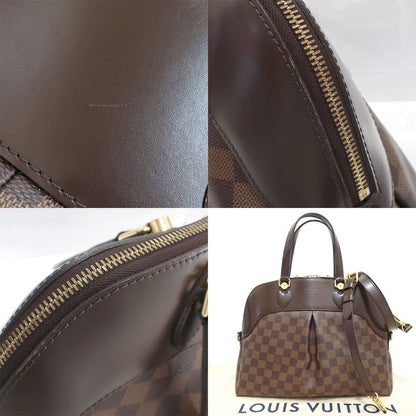 Louis Vuitton Salvi Damier N41399 Brown Gold Hardware Handbag Shoulder