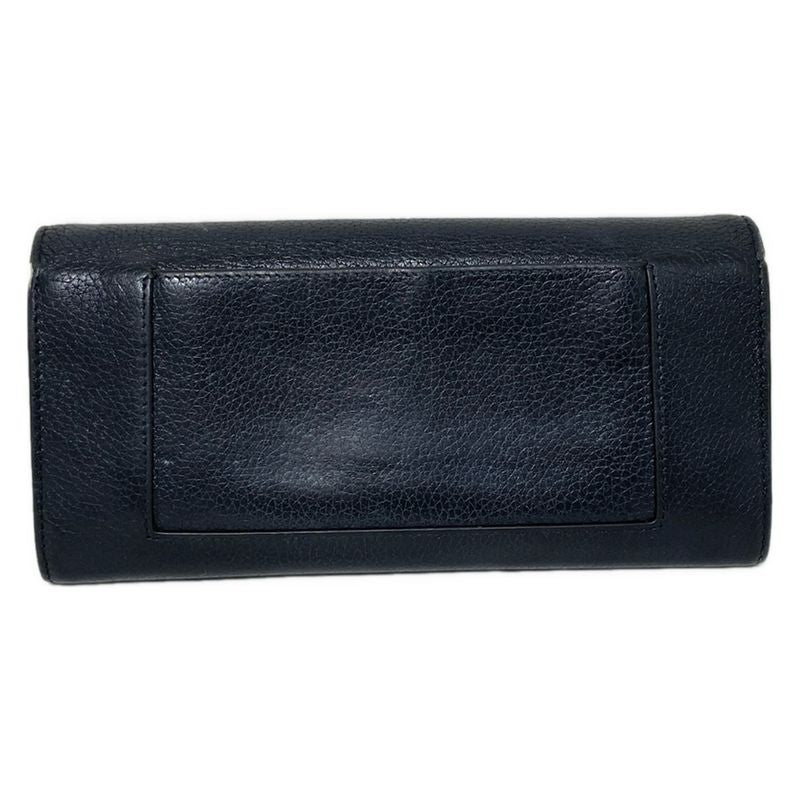 Celine Long Wallet - Black Leather