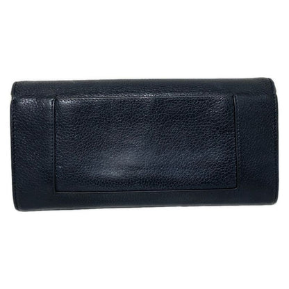 Celine Long Wallet - Black Leather