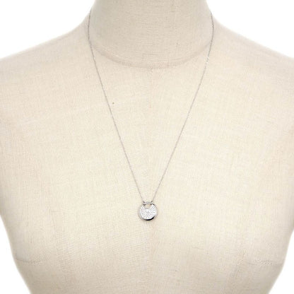 Cartier Necklace Amulet De Cartier 750wg 18K White Gold Diamond Jewelry-