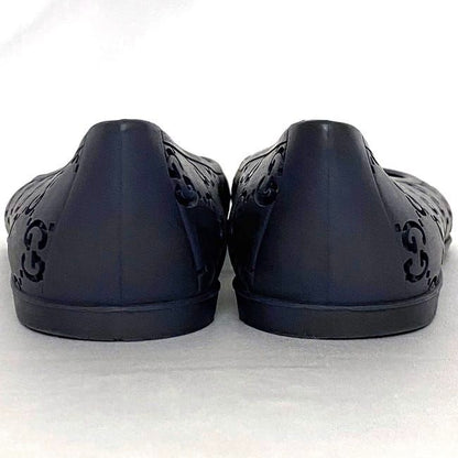 Gucci Flat Shoes Navy Cima Excellent Condition 24.0cm (9.45in) Rubber Preowned